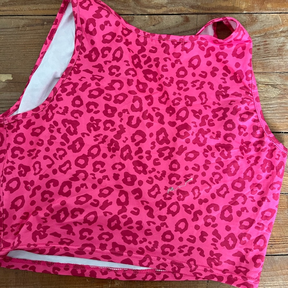 SHEIN PINK CHEETAH TANK TOP